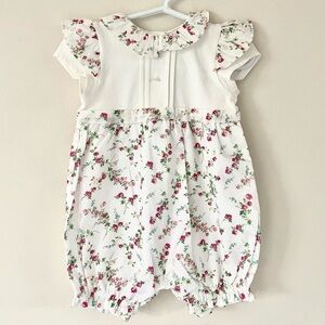 NWOT Patachou baby girl romper 12 months old